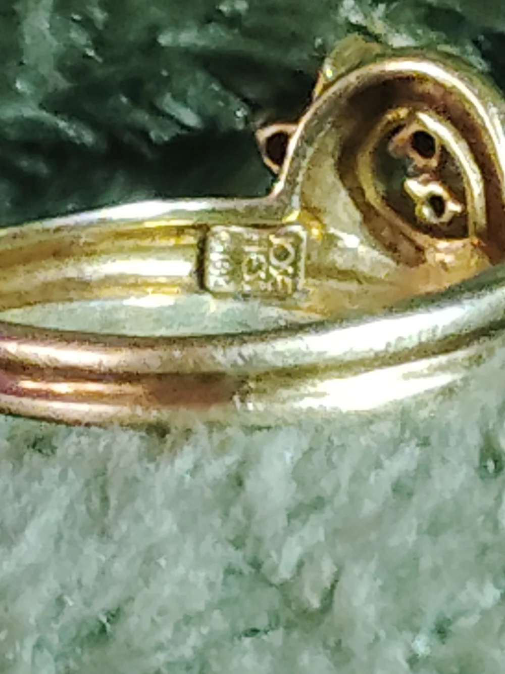 💯ABSOLUTE LOWEST PRICE! 🛑14K-GOLD SWIRL RING DIAMOND ACCENTS - FINE JEWELRY